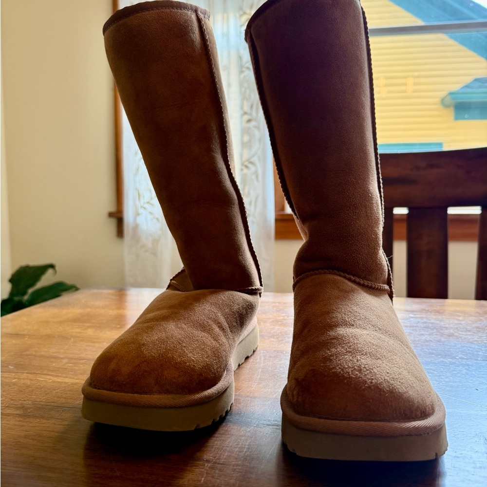Women’s Size 10 Ugg Classic Tall Boot (Chestnut)